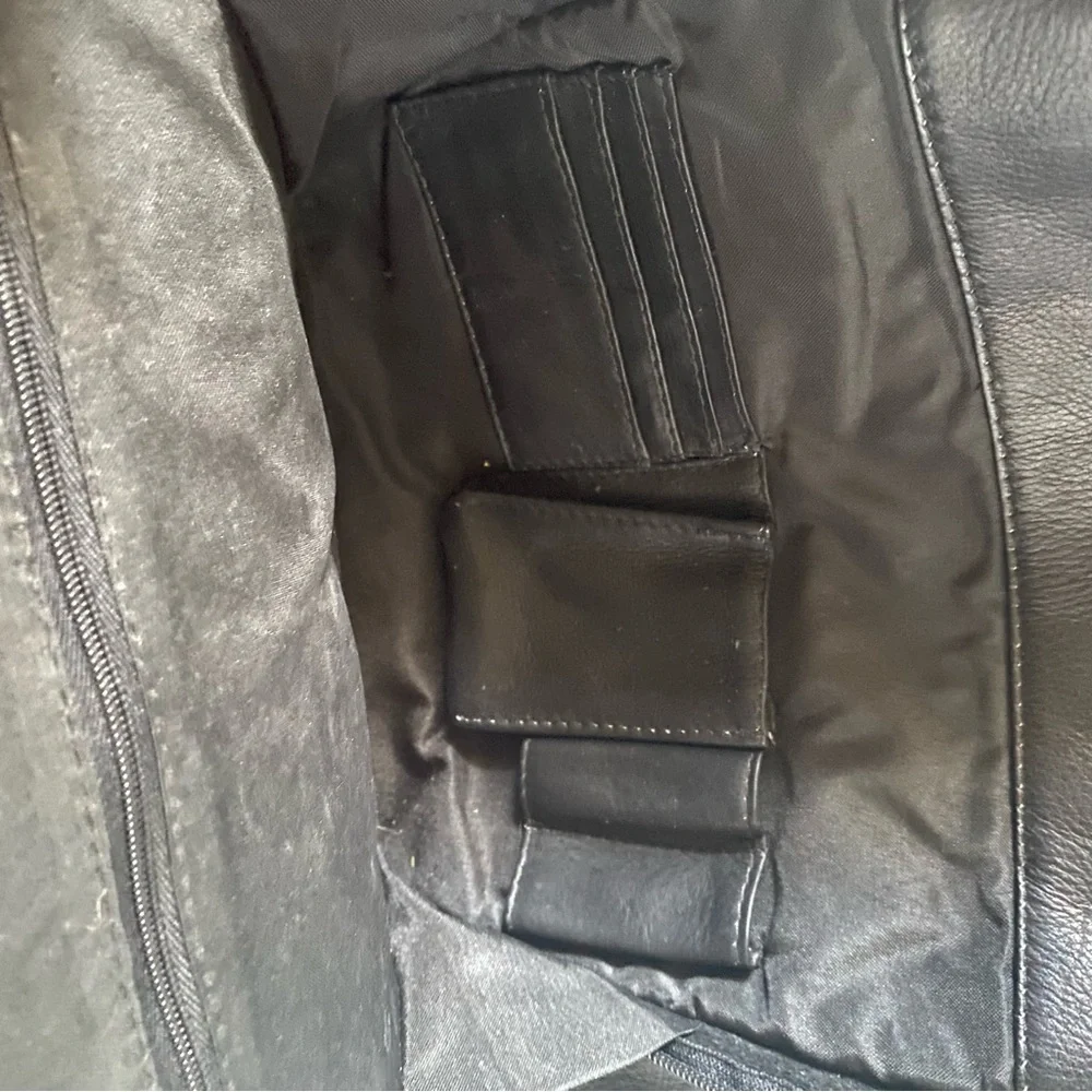 Piel leather laptop backpack bag (BG)